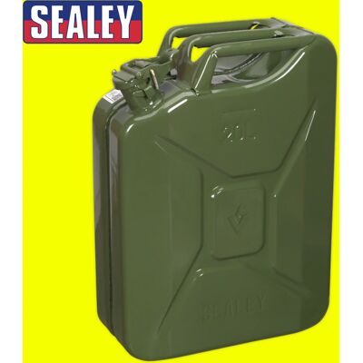 Sealey JC20G Jerry Can 20L Green - Jerry Can Sealey JC20G Jerry Can 20L Green - Jerry Can