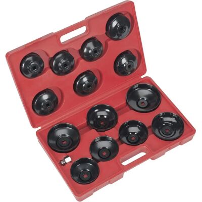 Juego de llaves de cubo para filtro de aceite Sealey VS7003 - 15 piezas - Compacto y duradero Juego de llaves de cubo para filtro de aceite Sealey VS7003 - 15 piezas - Compacto y duradero