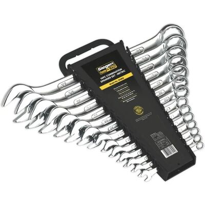 Siegen S0402 Chrome Vanadium Combination Spanner Set - 14pc Siegen S0402 Chrome Vanadium Combination Spanner Set - 14pc