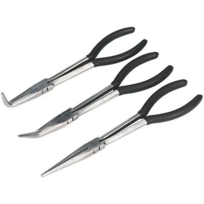 Siegen S0433 Needle Nose Pliers Set 3pc - Hand Tools Siegen S0433 Needle Nose Pliers Set 3pc - Hand Tools