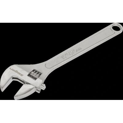 Siegen S0454 Adjustable Wrench - 375mm - Chrome - Steel Siegen S0454 Adjustable Wrench - 375mm - Chrome - Steel