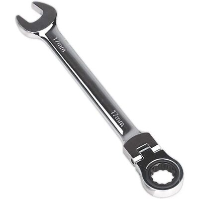 Sealey FHRCW17 Flexible Head Ratchet Spanner - 17mm Sealey FHRCW17 Flexible Head Ratchet Spanner - 17mm