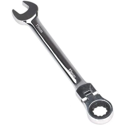 Sealey Flexible Head Ratchet Spanner 19mm - Spanner Sealey Flexible Head Ratchet Spanner 19mm - Spanner