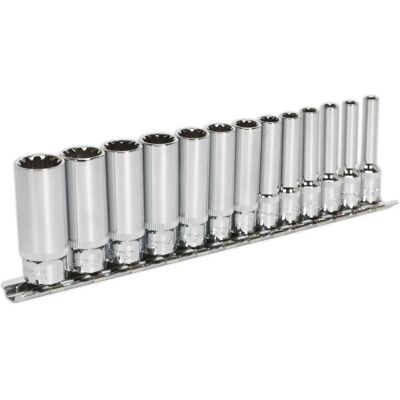 Sealey AK69813D Tiefes 13-tlg. Steckschlüsselsatz - Total Drive Sealey AK69813D Tiefes 13-tlg. Steckschlüsselsatz - Total Drive
