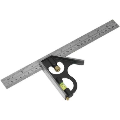 Équerre combinée Sealey AK6095 300mm - Outil de menuisier - Publicité Équerre combinée Sealey AK6095 300mm - Outil de menuisier - Publicité