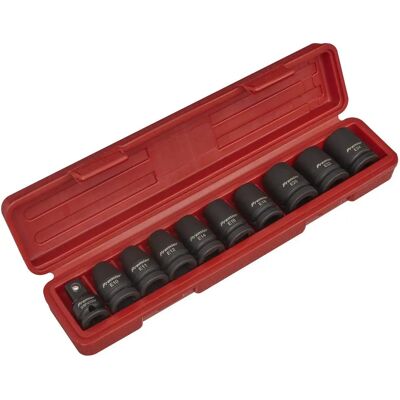 Sealey AK2301 Impact Steckschlüssel-Set - 10 Stück 1/2"Quadrat Sealey AK2301 Impact Steckschlüssel-Set - 10 Stück 1/2"Quadrat