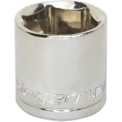 Sealey Siegen S0586 19mm 3/8"Sq Drive WallDrive Socket Sealey Siegen S0586 19mm 3/8"Sq Drive WallDrive Socket