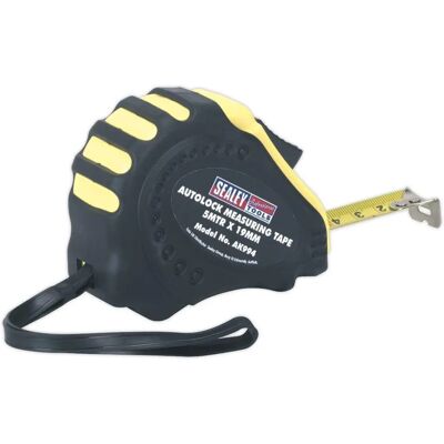 Sealey AK994 Autolock Meetlint - 5M, 19mm, Metrisch/Imperiaal Sealey AK994 Autolock Meetlint - 5M, 19mm, Metrisch/Imperiaal