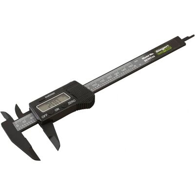 Sealey S0707 Digital Electronic Vernier Caliper - 0-150mm - Lightweight carbon fibre, LCD display, metric & imperial Sealey S0707 Digital Electronic Vernier Caliper - 0-150mm - Lightweight carbon fibre, LCD display, metric & imperial