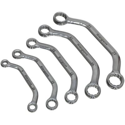 Siegen S0716 Obstruction Spanner Set - 5pc, Chrome Vanadium, 12-point Rings Siegen S0716 Obstruction Spanner Set - 5pc, Chrome Vanadium, 12-point Rings