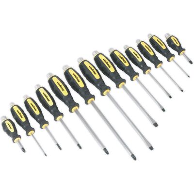 Sealey Siegen - S0754 - 13pc - Hammer-Thru - Screwdriver Set Sealey Siegen - S0754 - 13pc - Hammer-Thru - Screwdriver Set