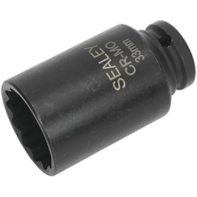 Sealey SX0041 Impact Socket 33mm Deep Bi-Hex - Impact Type Sealey SX0041 Impact Socket 33mm Deep Bi-Hex - Impact Type