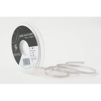 Berisfords Satin Ribbon 5mm Silver Gray - Product Type Berisfords Satin Ribbon 5mm Silver Gray - Product Type