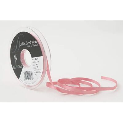 Ruban en satin double face Dusty Pink de Berisfords - 5 mm x 1 m Ruban en satin double face Dusty Pink de Berisfords - 5 mm x 1 m