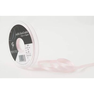 Berisfords Ruban de satin - 70 Rose Clair - 5mm - Double Face Berisfords Ruban de satin - 70 Rose Clair - 5mm - Double Face