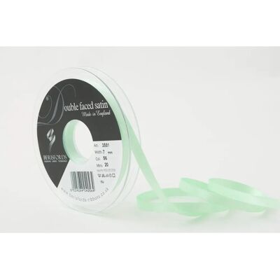 Berisfords Mint Dubbelzijdig Satijnen Lint - 7mm - Knutselband Berisfords Mint Dubbelzijdig Satijnen Lint - 7mm - Knutselband