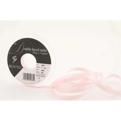 Berisfords Roze Azalea Dubbelzijdig Satijnen lint - 7mm - per meter Berisfords Roze Azalea Dubbelzijdig Satijnen lint - 7mm - per meter