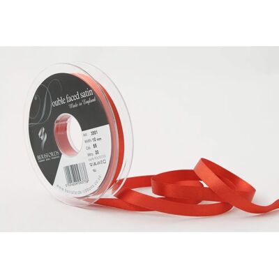 Ruban en satin Berisfords 3501 - Double face - 10mm - Rouille Ruban en satin Berisfords 3501 - Double face - 10mm - Rouille