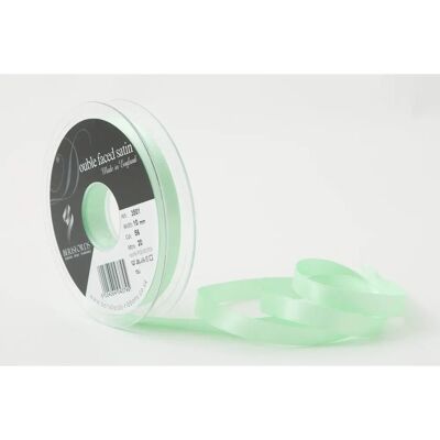 Ruban en satin double face Berisfords 10mm - Menthe Ruban en satin double face Berisfords 10mm - Menthe