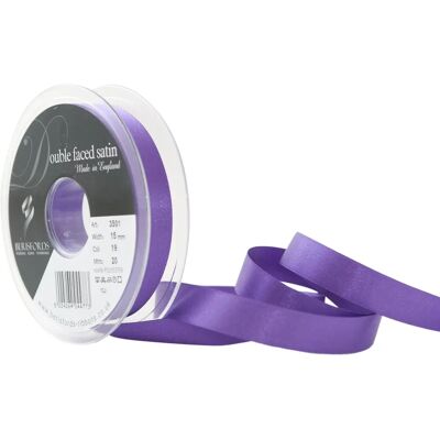 Berisfords 15mm Double-Sided Satin Ribbon - Violet Berisfords 15mm Double-Sided Satin Ribbon - Violet