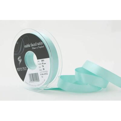 Berisfords 15mm Ruban en satin double face - 78 Aqua Berisfords 15mm Ruban en satin double face - 78 Aqua