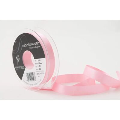 Ruban en satin Rose Foncé Berisfords - 15mm Double Face - Au Mètre Ruban en satin Rose Foncé Berisfords - 15mm Double Face - Au Mètre