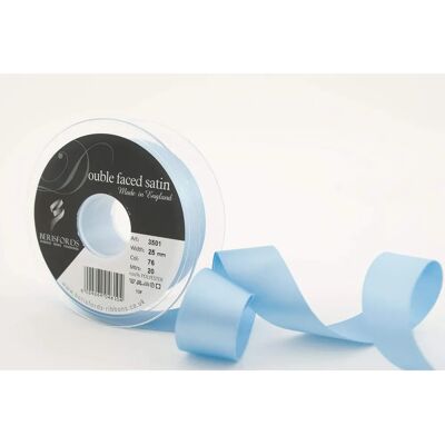 Berisfords Double Faced Satin Ribbon - Various Colors - 25mm - Per Meter Berisfords Double Faced Satin Ribbon - Various Colors - 25mm - Per Meter