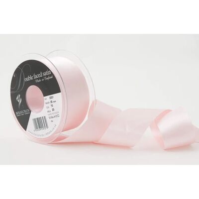 Berisfords Light Pink Double Satin Ribbon - 70 Berisfords Light Pink Double Satin Ribbon - 70