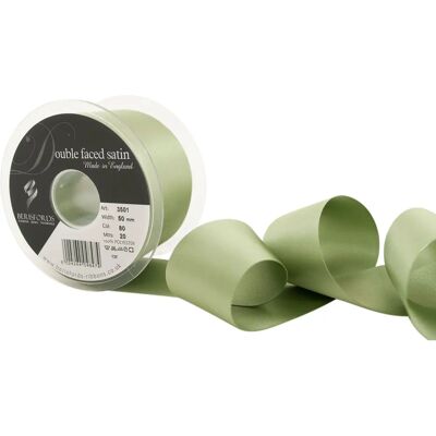 Berisfords Khaki Satinschleife - Doppelseitig, 80, 5cm Berisfords Khaki Satinschleife - Doppelseitig, 80, 5cm