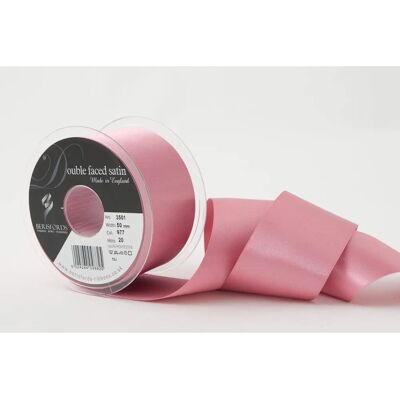 Berisfords Lazo de satén doble cara Mauve - 5cm Berisfords Lazo de satén doble cara Mauve - 5cm