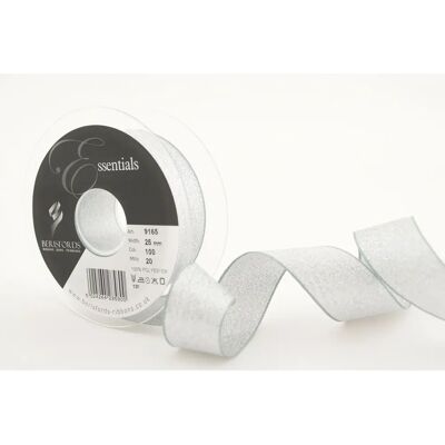 Ruban Lame Argenté Berisfords - 20m x 25mm - Ruban Ruban Lame Argenté Berisfords - 20m x 25mm - Ruban