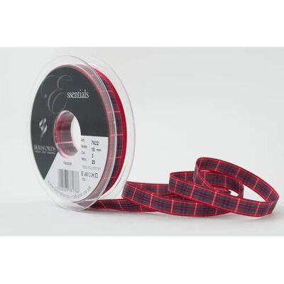 Berisfords 10mm tartan ribbon - 3 Frazer - per meter Berisfords 10mm tartan ribbon - 3 Frazer - per meter