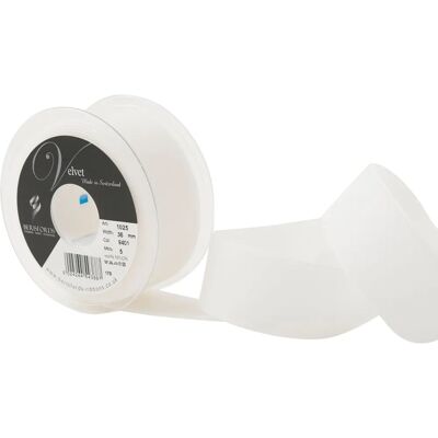 Ruban en Velours Blanc Berisfords - Mini Rouleau 5m - Accessoire en Velours - Publicité Ruban en Velours Blanc Berisfords - Mini Rouleau 5m - Accessoire en Velours - Publicité