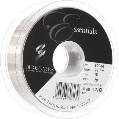 Berisfords Zilveren Tijgerlint - 25mm Berisfords Zilveren Tijgerlint - 25mm
