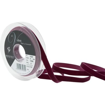 Berisfords Welurowa Wstążka Mini Rola - 5m Bordeaux - Wstążka Berisfords Welurowa Wstążka Mini Rola - 5m Bordeaux - Wstążka