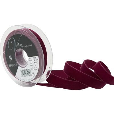 Ruban en Velours Bordeaux Berisfords - Mini Rouleau 5m Ruban en Velours Bordeaux Berisfords - Mini Rouleau 5m
