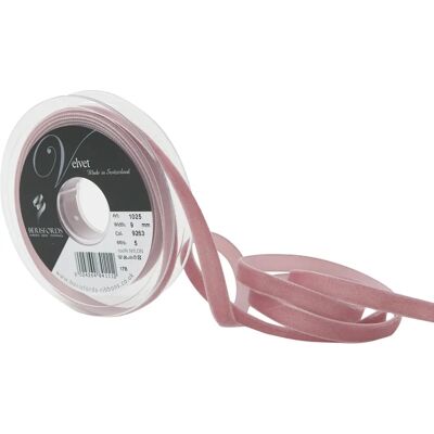 Ruban en velours Beresford Rose Colonial - 5m Mini Roulé Ruban en velours Beresford Rose Colonial - 5m Mini Roulé