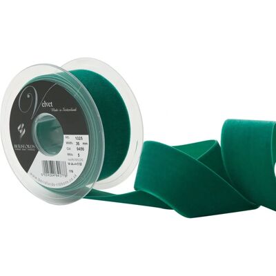 Nastro di Velluto Smeraldo Berisfords - 3 Varianti Nastro di Velluto Smeraldo Berisfords - 3 Varianti