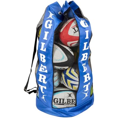 Gilbert 83010000 Sac à Ballon de Rugby Respirant - Bleu - Publicité Gilbert 83010000 Sac à Ballon de Rugby Respirant - Bleu - Publicité