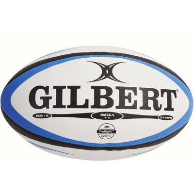 Ballon de rugby Gilbert Omega - Taille 3 / Bleu - Publicité Ballon de rugby Gilbert Omega - Taille 3 / Bleu - Publicité