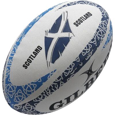 Pallone da rugby Gilbert Mini Scotland Flower Bianco Unisex - Pallone da rugby Pallone da rugby Gilbert Mini Scotland Flower Bianco Unisex - Pallone da rugby