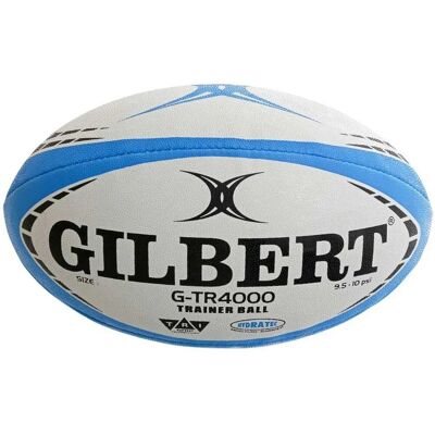 Ballon d'entraînement de rugby Gilbert G-TR4000 - Royal - Taille 4 - Publicité Ballon d'entraînement de rugby Gilbert G-TR4000 - Royal - Taille 4 - Publicité