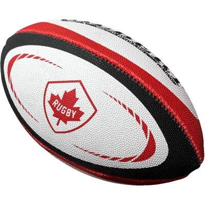 Gilbert Canada Mini Rugby Ball - Gomma naturale - Bianco - Pallone da rugby Gilbert Canada Mini Rugby Ball - Gomma naturale - Bianco - Pallone da rugby