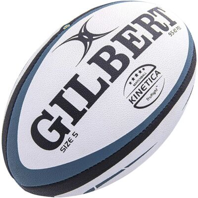 Gilbert Kinetica Match Rugby Ball - Size 5 - Blue Gilbert Kinetica Match Rugby Ball - Size 5 - Blue