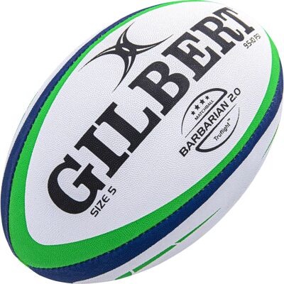 Gilbert Barbarian Match Ball - Blue/Green - Rugby Gilbert Barbarian Match Ball - Blue/Green - Rugby