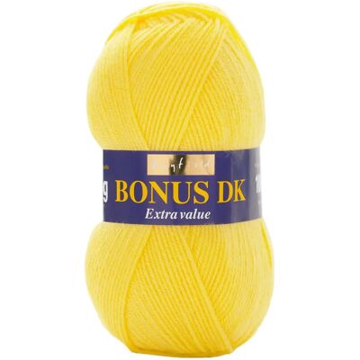 Sirdar - Hayfield Bonus DK - Citron clair - DK - Yarn - Publicité Sirdar - Hayfield Bonus DK - Citron clair - DK - Yarn - Publicité