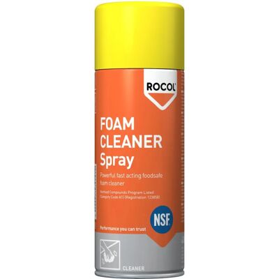 Pulitore schiuma Rocol in aerosol - Grado alimentare - 400ml Pulitore schiuma Rocol in aerosol - Grado alimentare - 400ml
