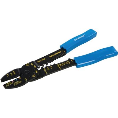 Pince à sertir et dénuder Silverline 230mm - Outils de sertissage et dénudage Pince à sertir et dénuder Silverline 230mm - Outils de sertissage et dénudage