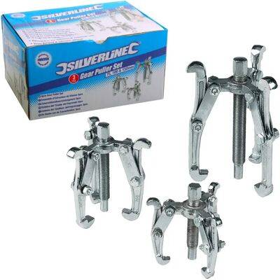 Silverline Jeu de 3 extracteurs d'engrenages - 75, 100 et 150 mm - Publicité Silverline Jeu de 3 extracteurs d'engrenages - 75, 100 et 150 mm - Publicité
