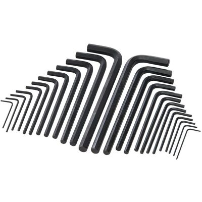 Silverline HK25L Long Series Hex Key Set - 25 Pcs - Metric & Imperial Silverline HK25L Long Series Hex Key Set - 25 Pcs - Metric & Imperial